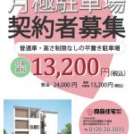 VILLA HIRAISO　普通車駐車場　1番
